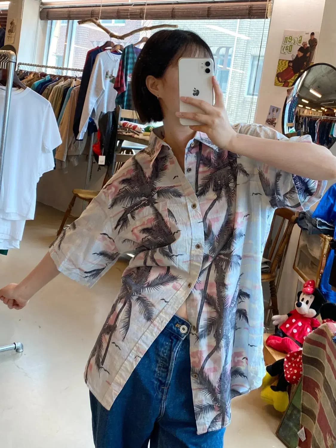 하와이안 1/2 셔츠 (Man 2XL) B1989 상품이미지1