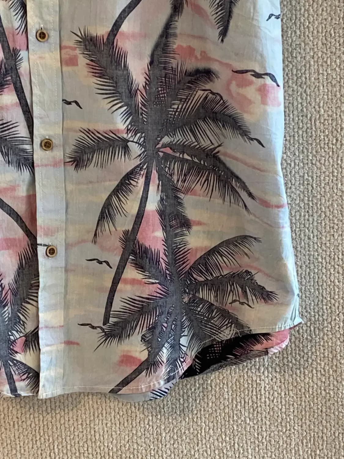 하와이안 1/2 셔츠 (Man 2XL) B1989 상품이미지4