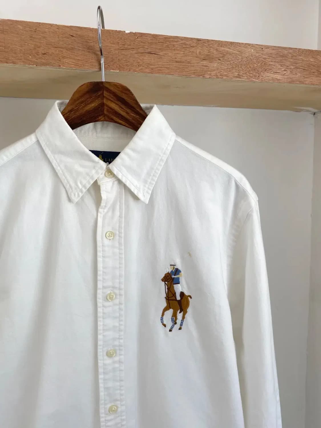 폴로 랄프로렌 솔리드 빅포니 셔츠 (Man M) R06 상품이미지4