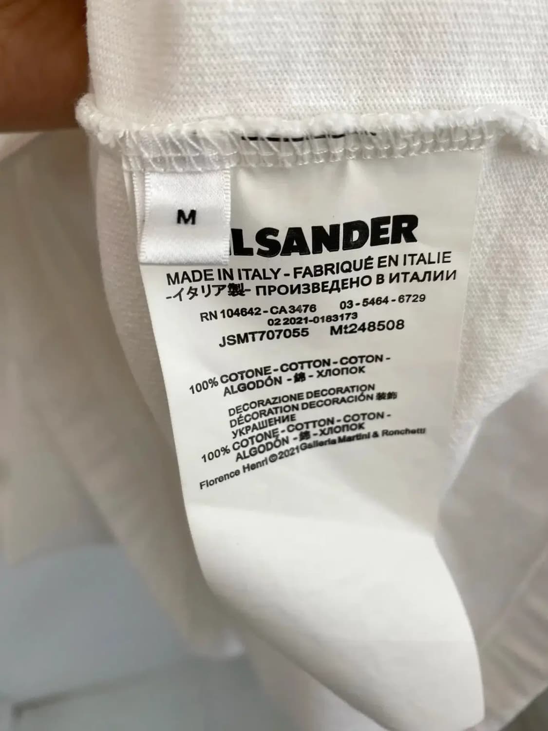 질샌더 1/2 티셔츠 (Man XL) R02 상품이미지8