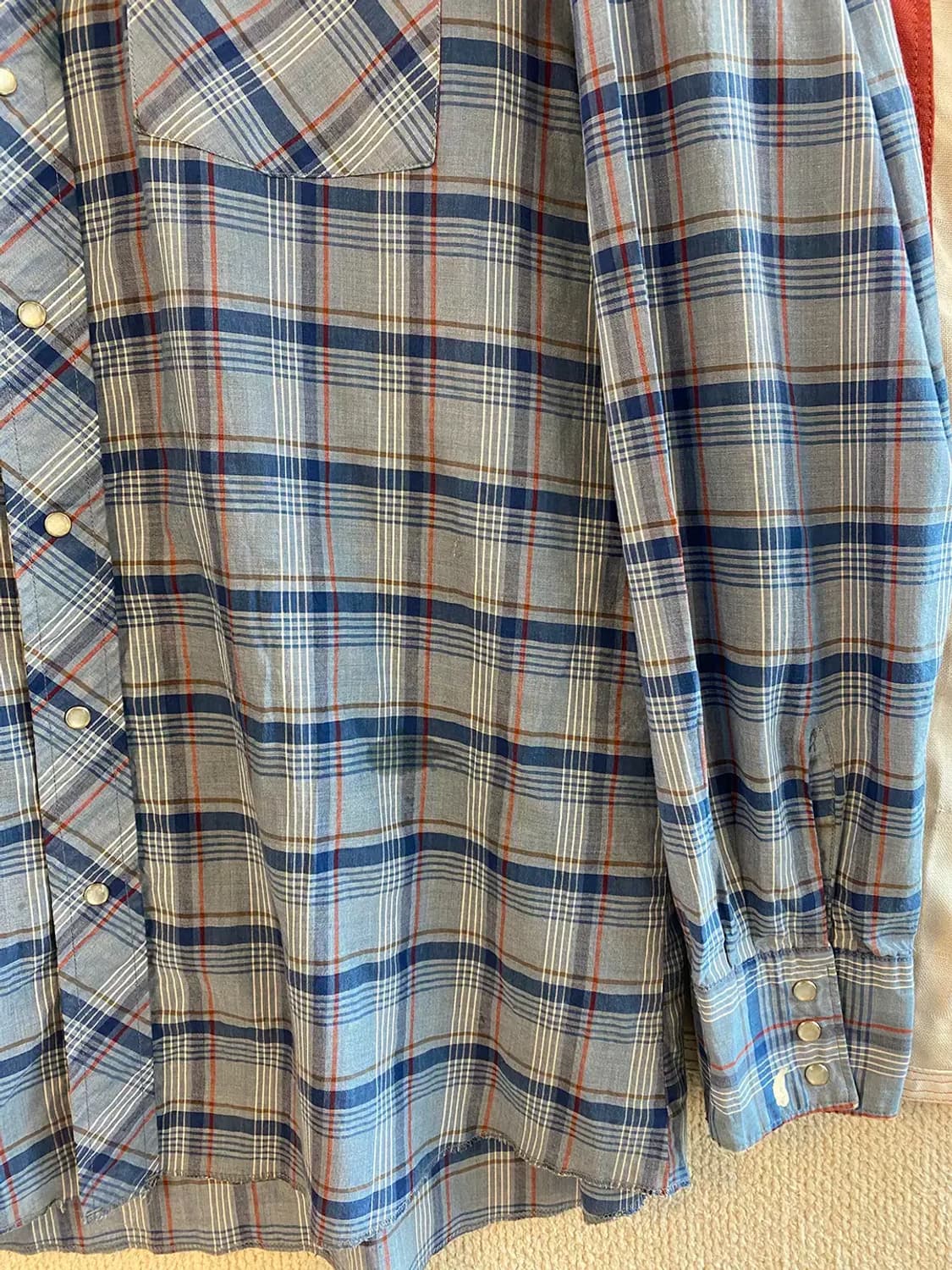 렝글러 웨스턴 체크셔츠 (Man XL) B2005 상품이미지7