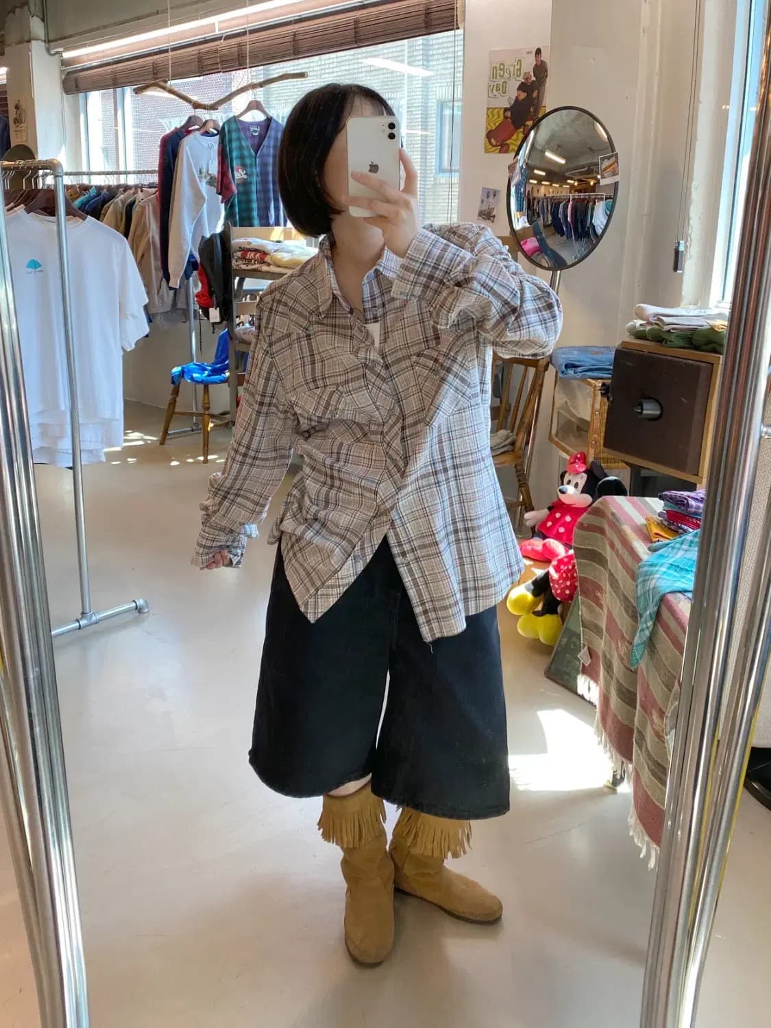 빈티지 체크 셔츠 (Man L) B2018 상품이미지1