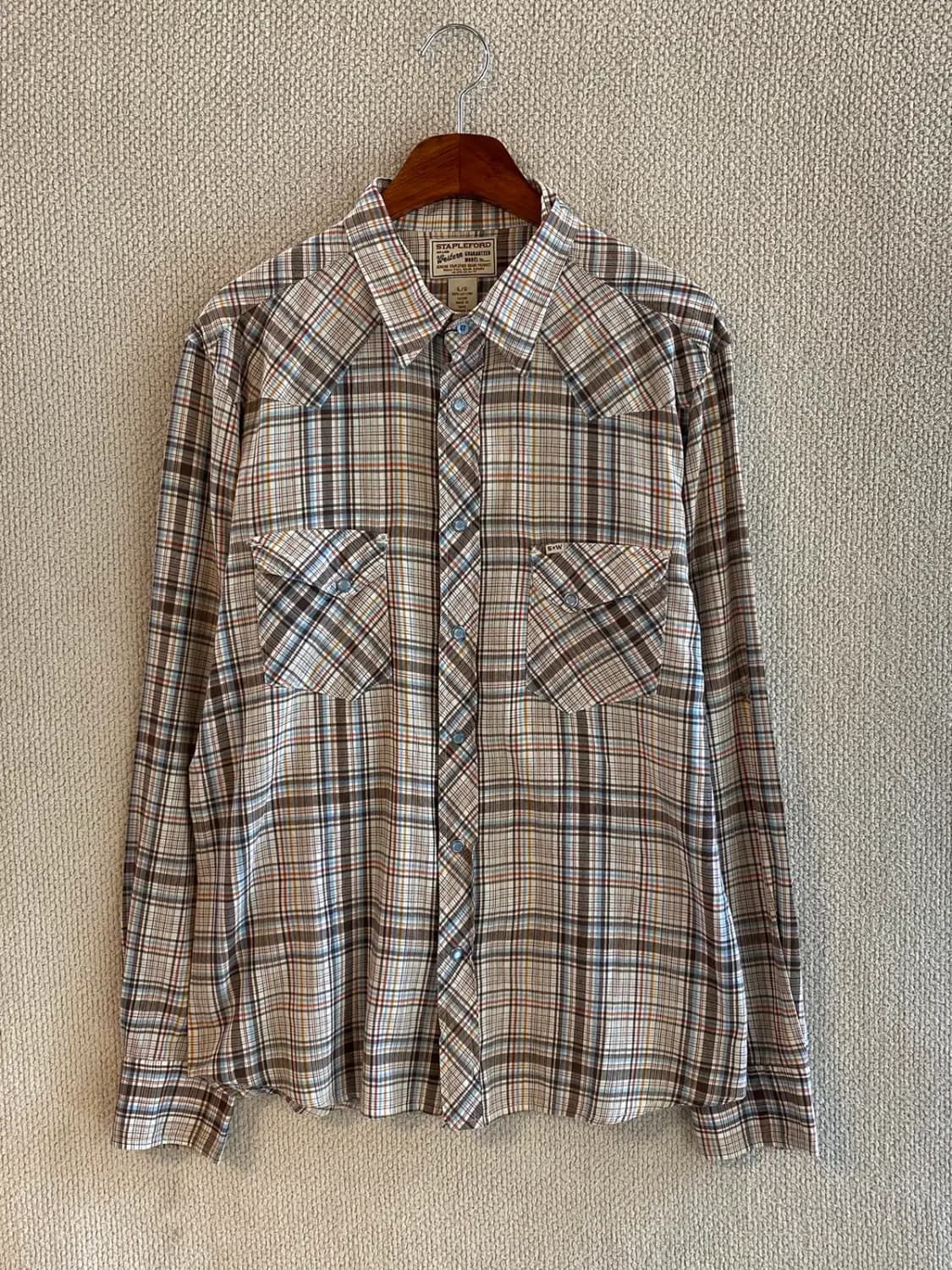 빈티지 체크 셔츠 (Man L) B2018 상품이미지2