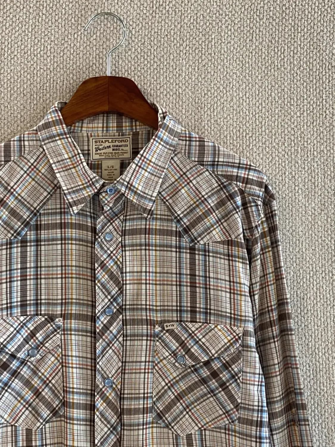 빈티지 체크 셔츠 (Man L) B2018 상품이미지3