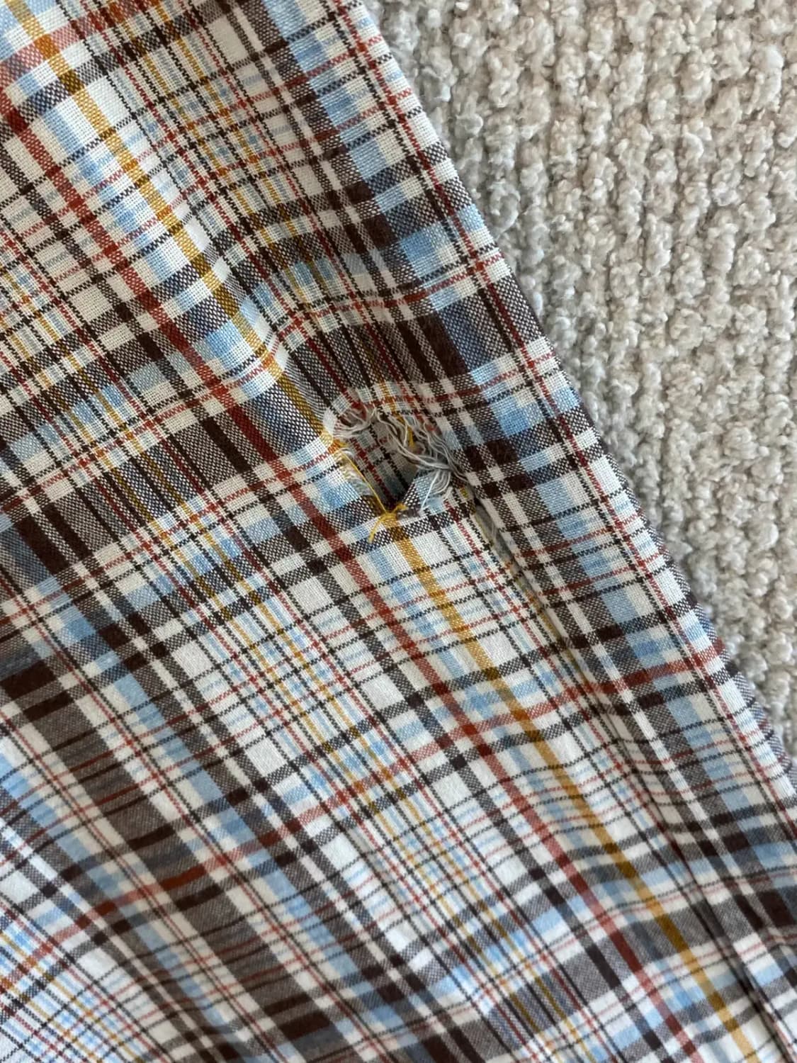 빈티지 체크 셔츠 (Man L) B2018 상품이미지7