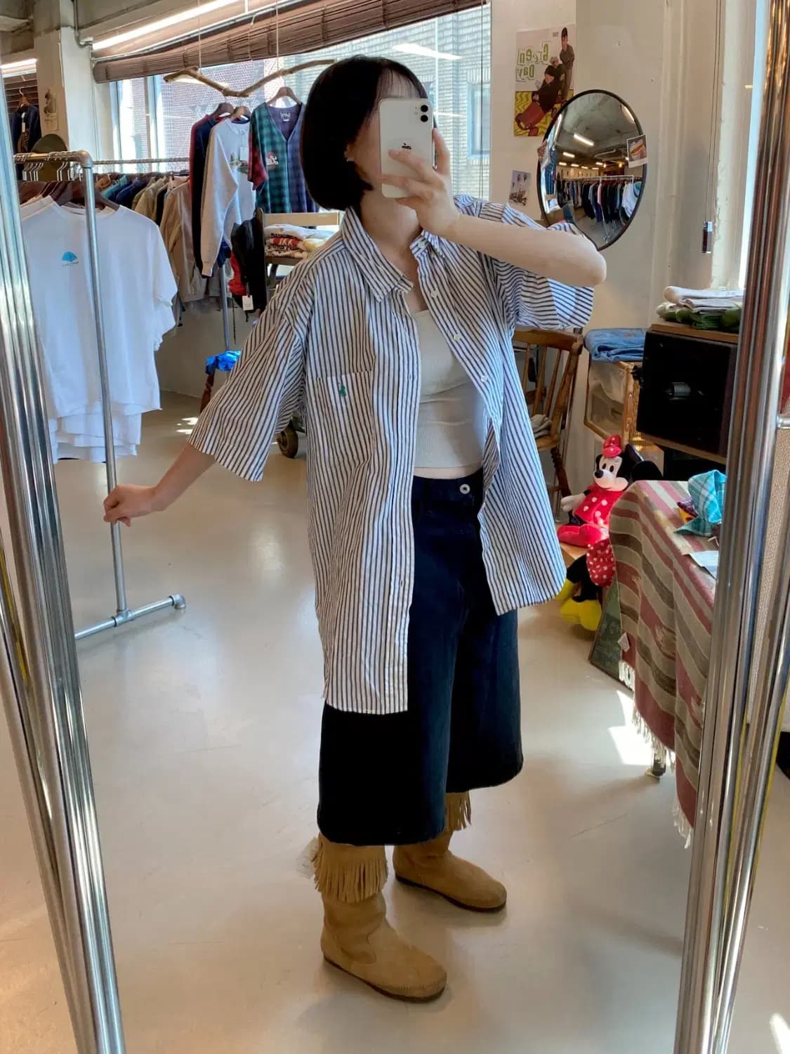 폴로 랄프로렌 1/2 스트라이프 셔츠 (Man XL) B2013 상품이미지1