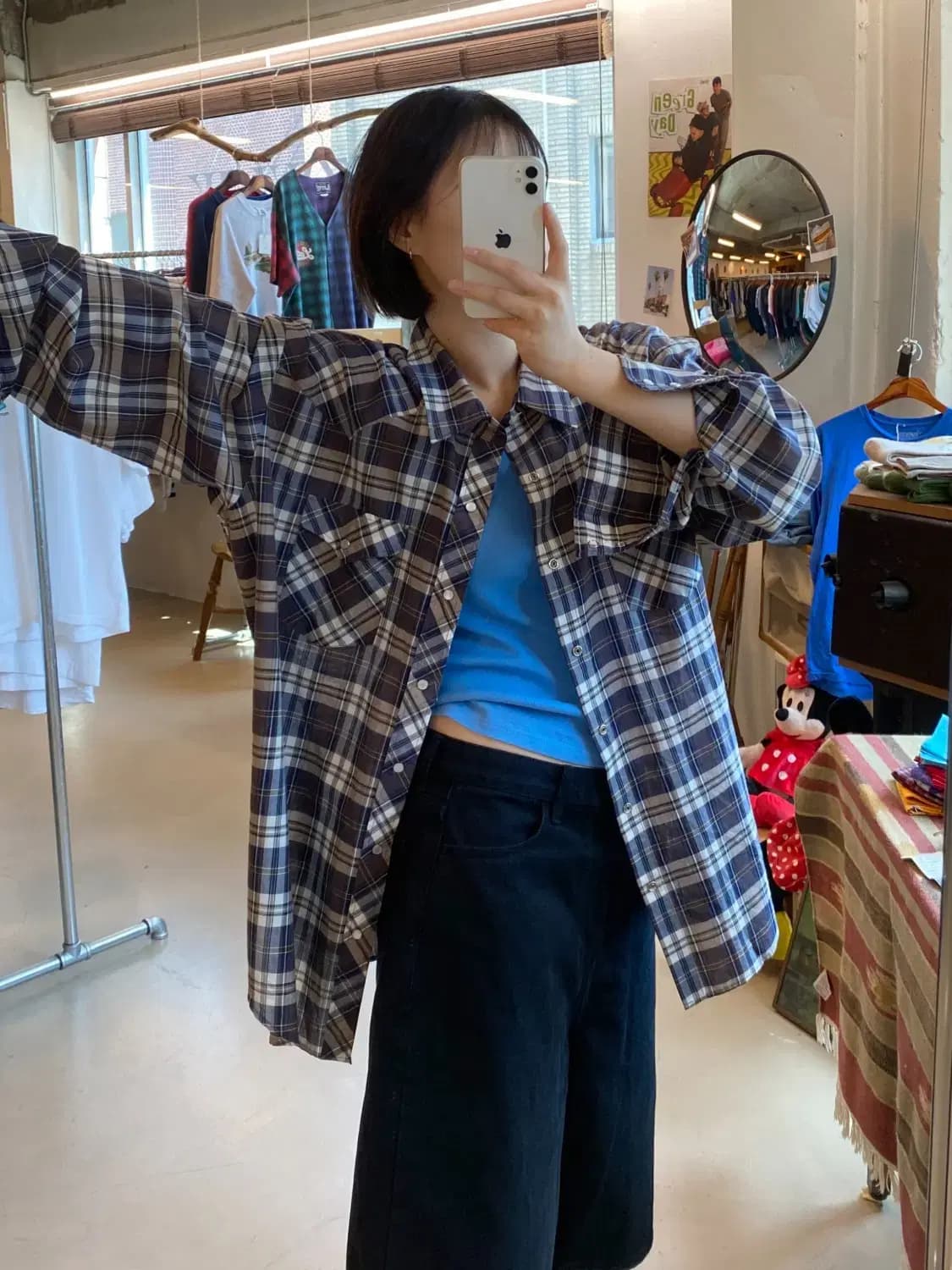 빈티지 체크 셔츠 (Man 2XL) B2009 상품이미지1