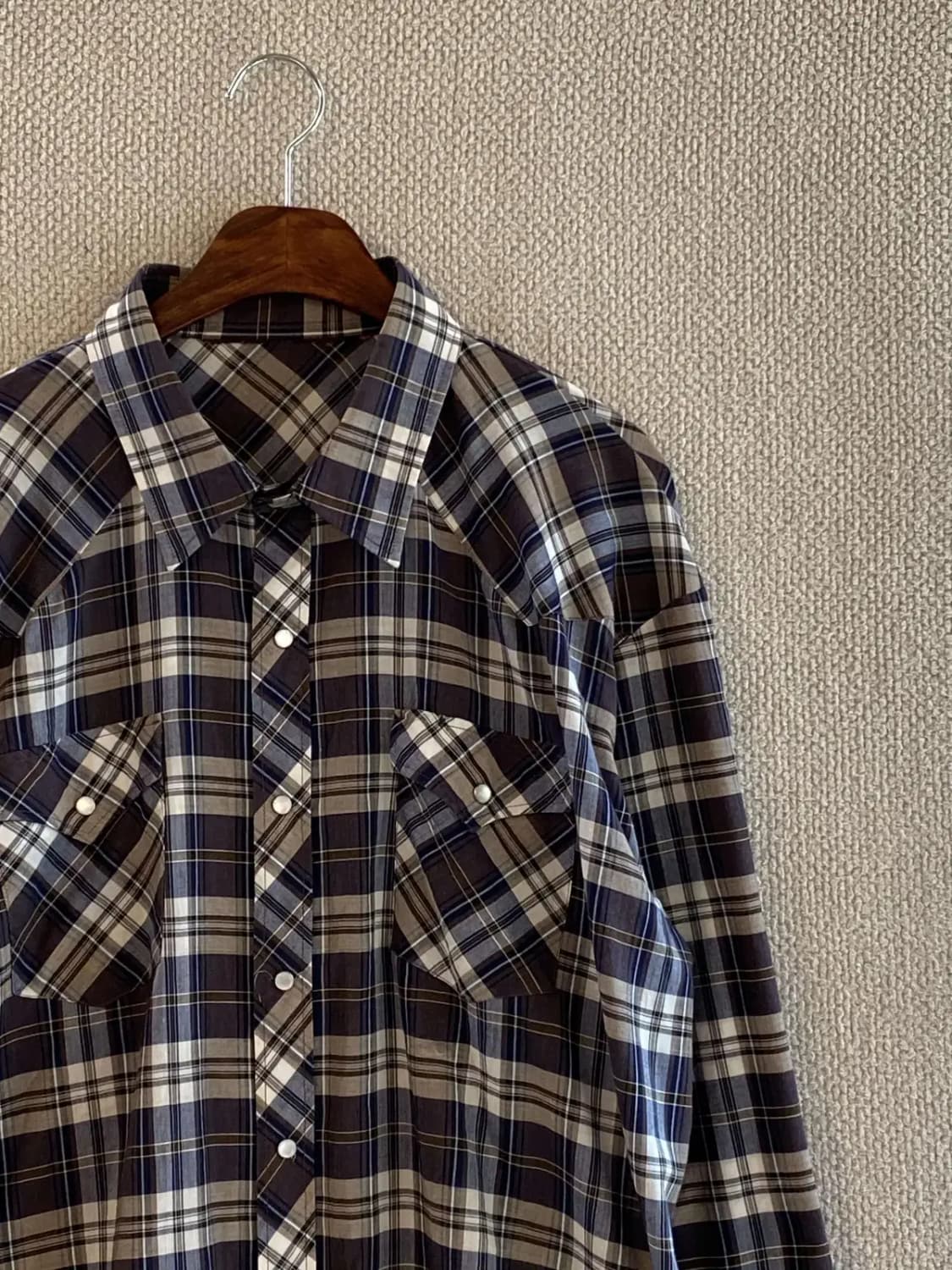 빈티지 체크 셔츠 (Man 2XL) B2009 상품이미지3