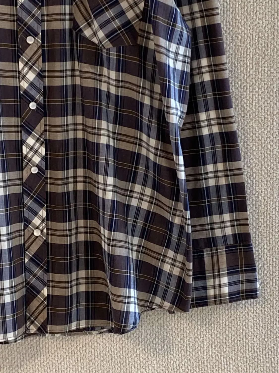 빈티지 체크 셔츠 (Man 2XL) B2009 상품이미지4