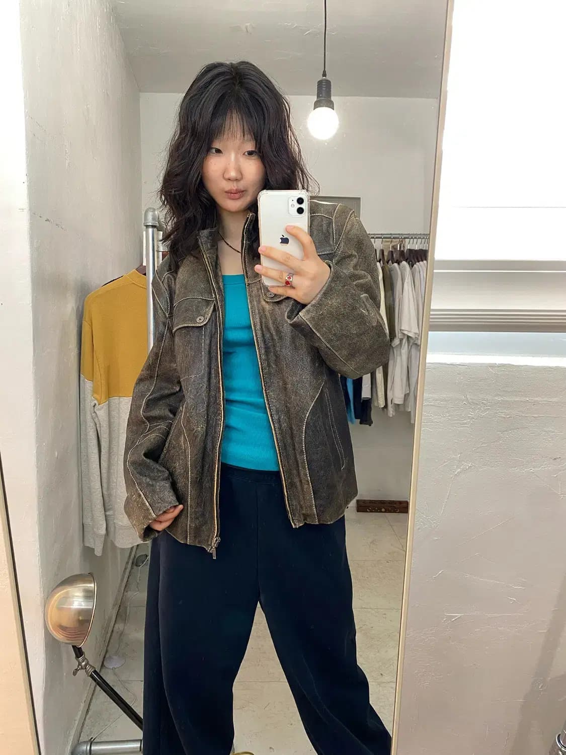 빈티지 가죽 자켓 (Man M) 13755 상품이미지1