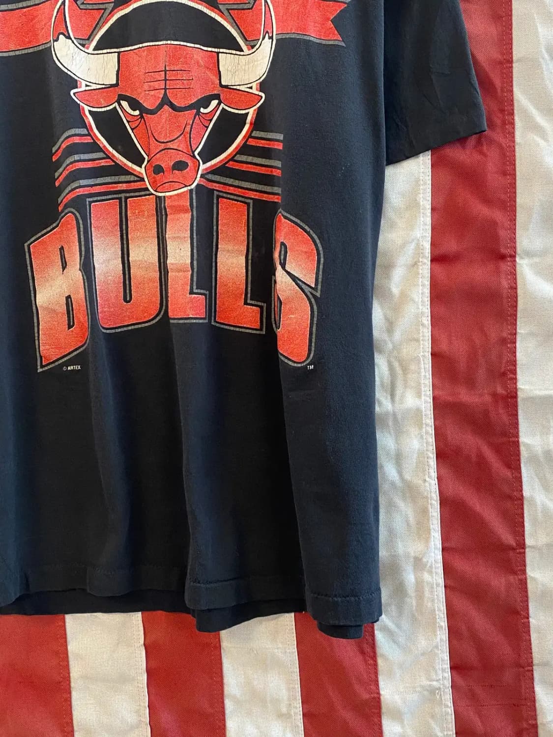 빈티지 1/2 시카고불스 프린팅 티셔츠 (Man M) B2061 상품이미지4