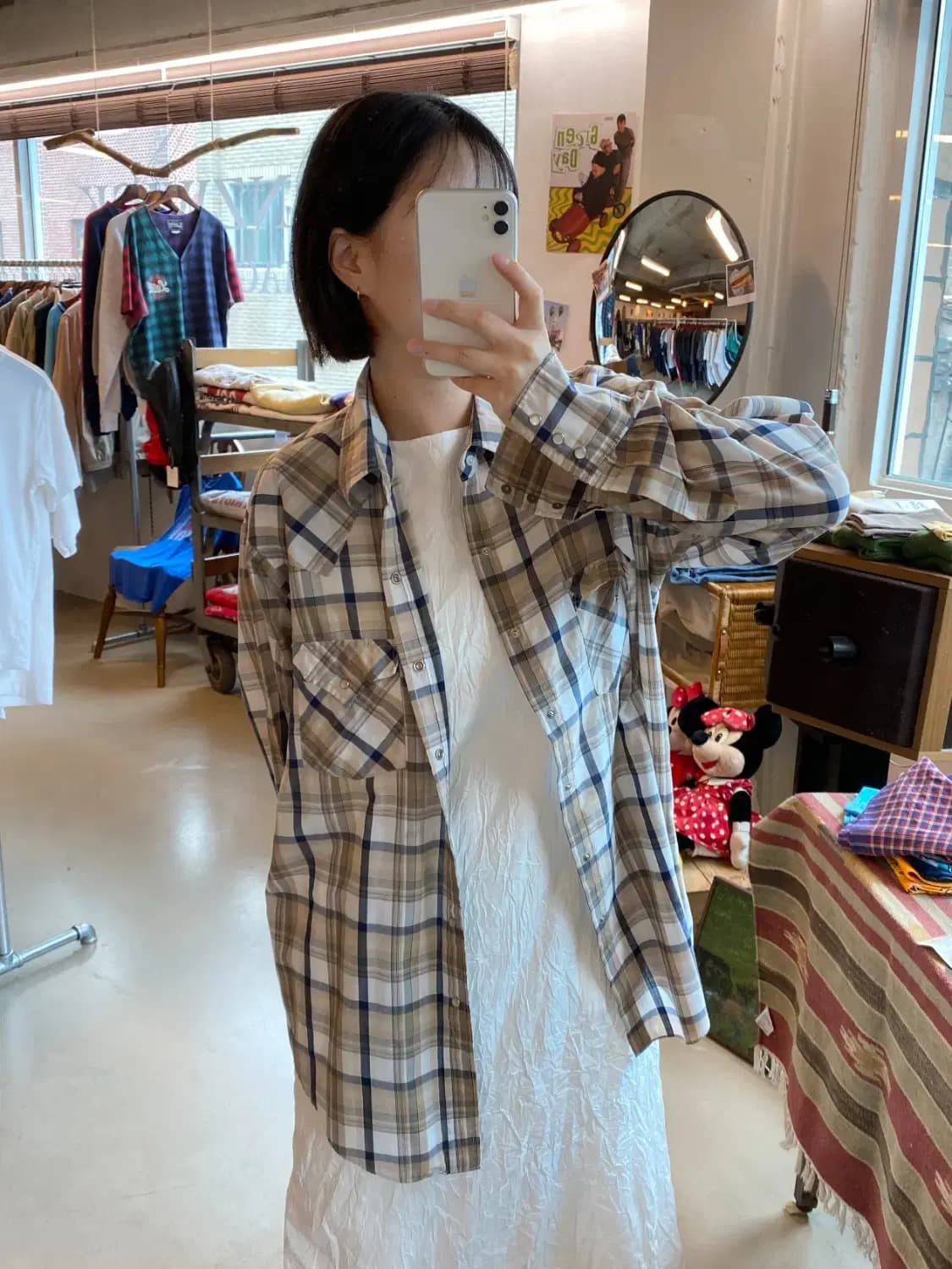 플레인스 체크 셔츠 (Man XL) B2044 상품이미지1