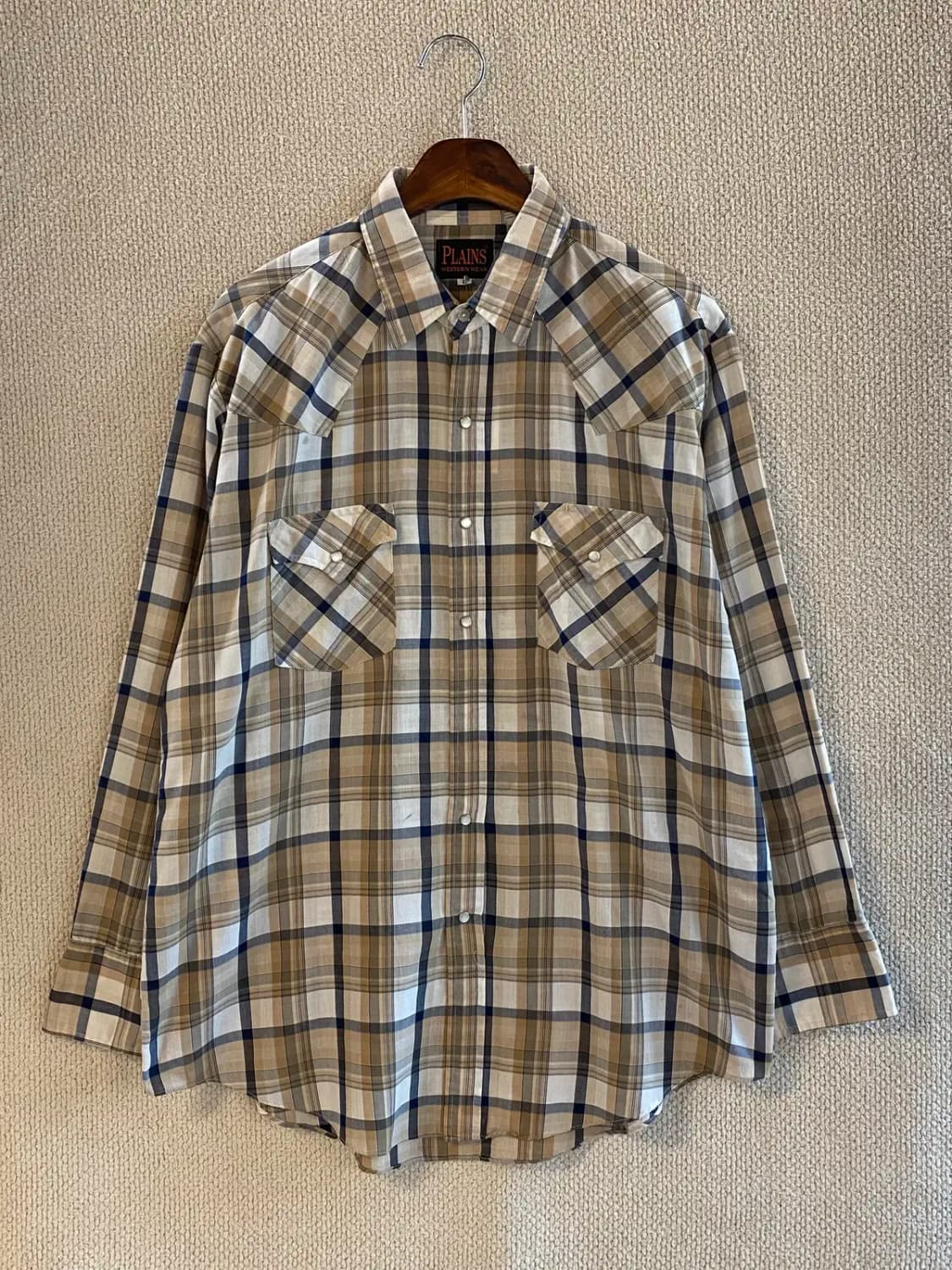 플레인스 체크 셔츠 (Man XL) B2044 상품이미지2