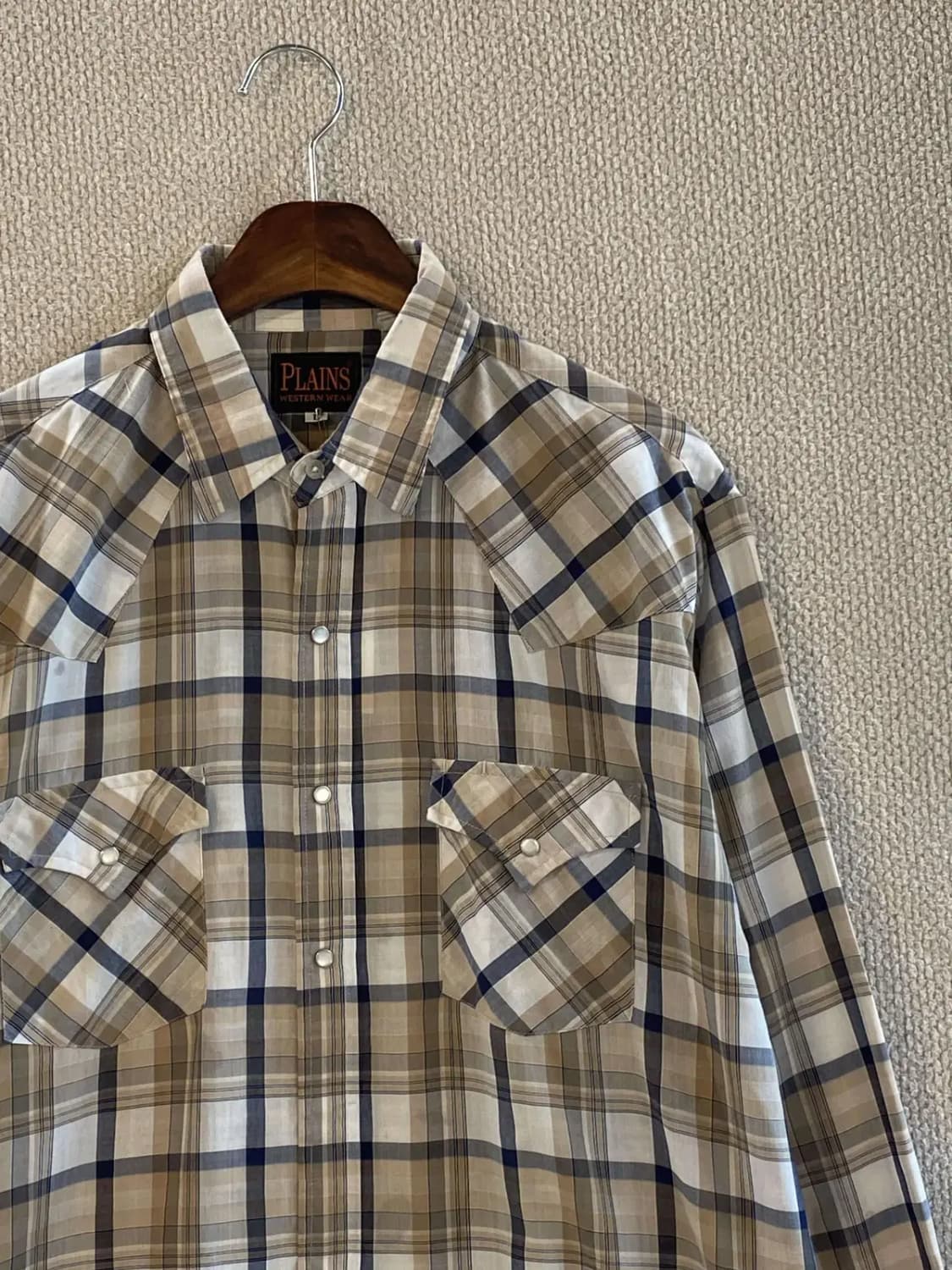 플레인스 체크 셔츠 (Man XL) B2044 상품이미지3