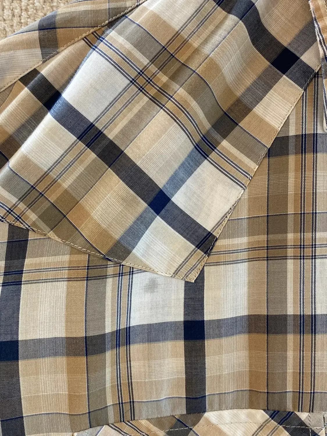 플레인스 체크 셔츠 (Man XL) B2044 상품이미지6