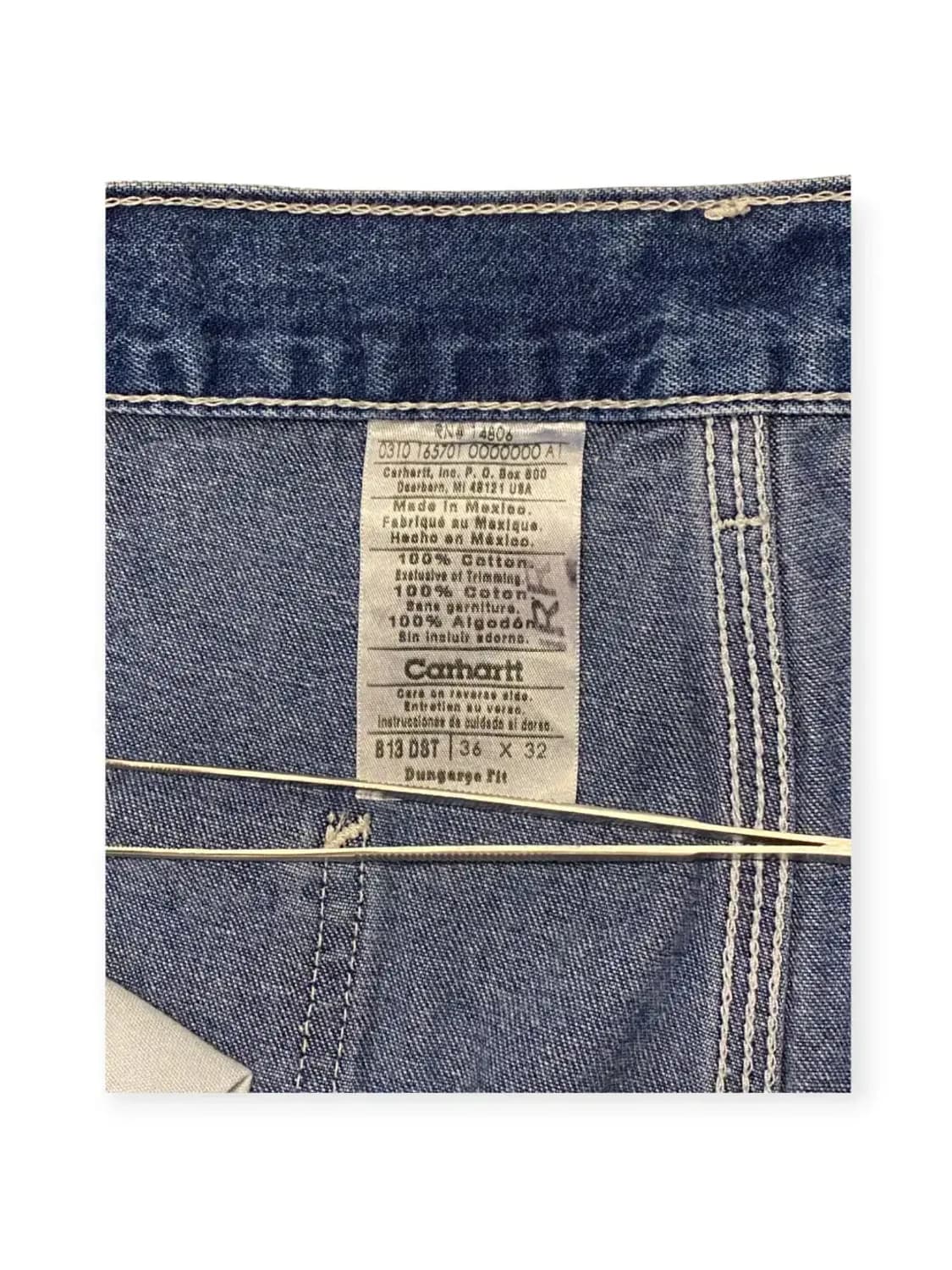 칼하트 데님 카펜터 팬츠 (36) AA0062 상품이미지5