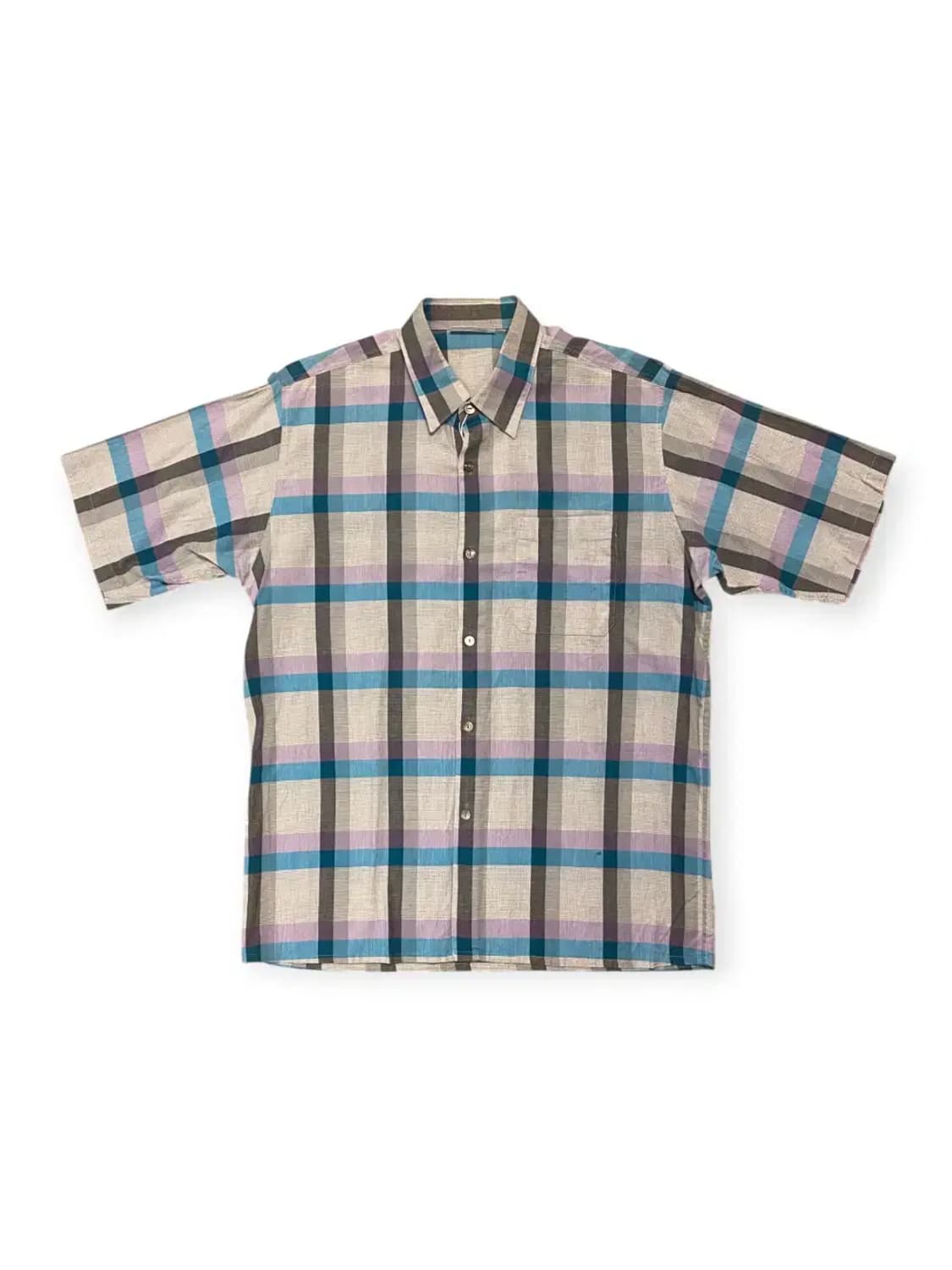 빈티지 체크 반팔 셔츠 (Man L) AA0048 상품이미지2