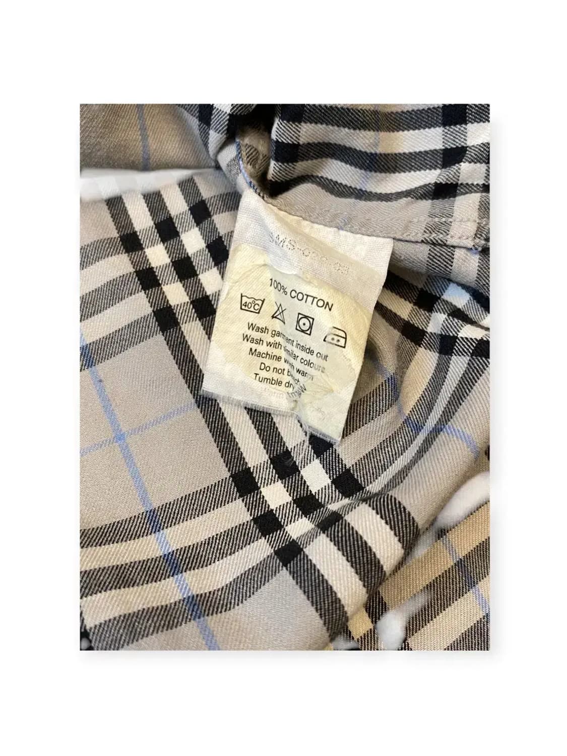 버버리 체크 1/2 셔츠 (Man M) AB0020 상품이미지8