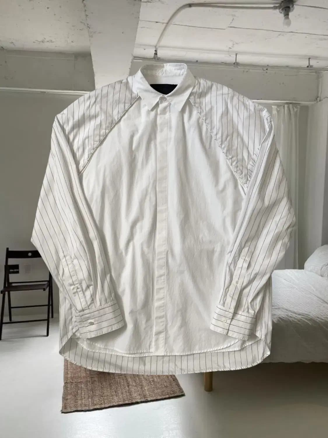 준지 스트라이프 셔츠 (44) AB0066 상품이미지1