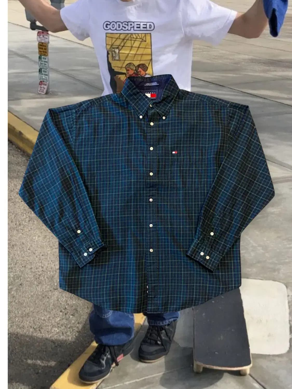 타미힐피거 체크 셔츠 (Man XL) AA0067 상품이미지1