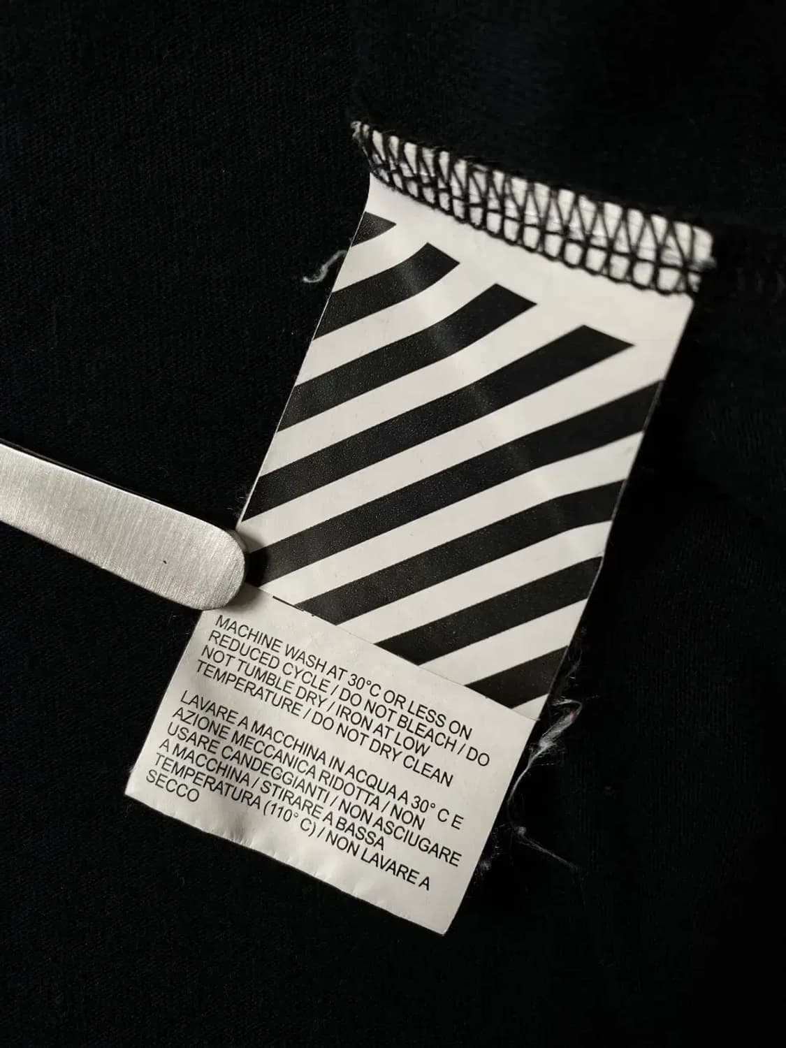 오프 화이트 1/2 티셔츠 (Man 2XL) AB0068 상품이미지9