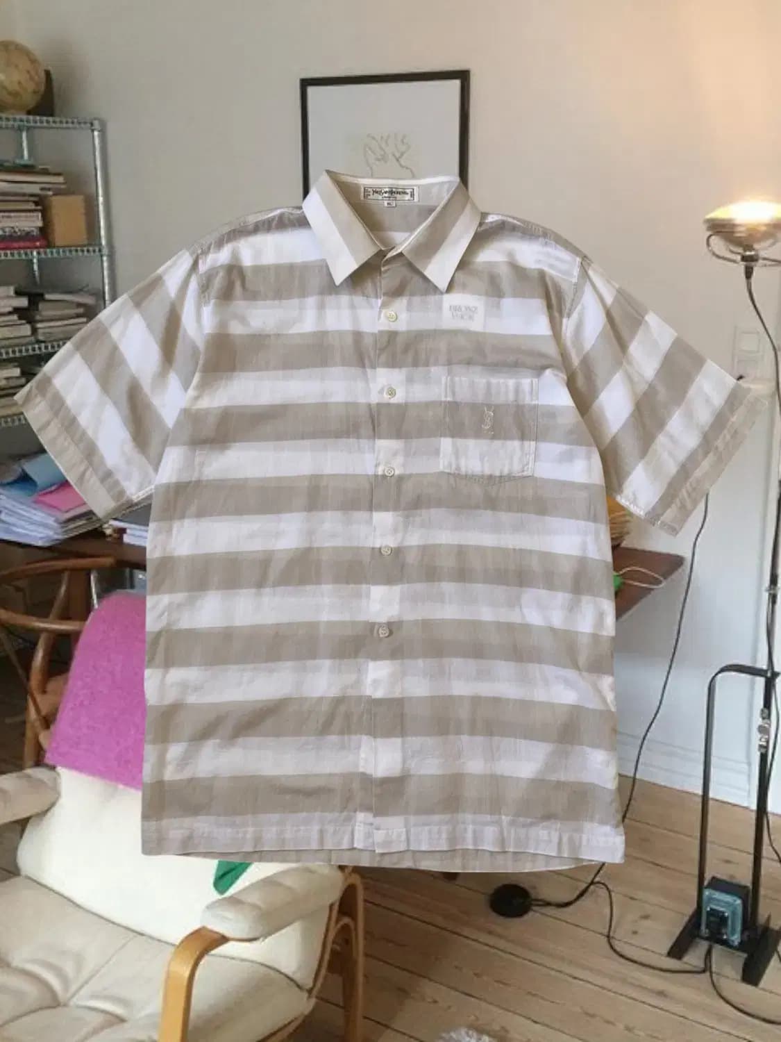 입생로란 단가라 셔츠 (Man M) AB0145 상품이미지1