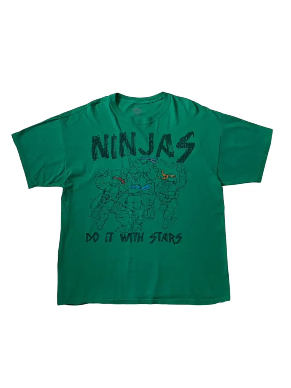 닌자 프린팅 1/2 티셔츠 (Man XL) AB0306 상품이미지2