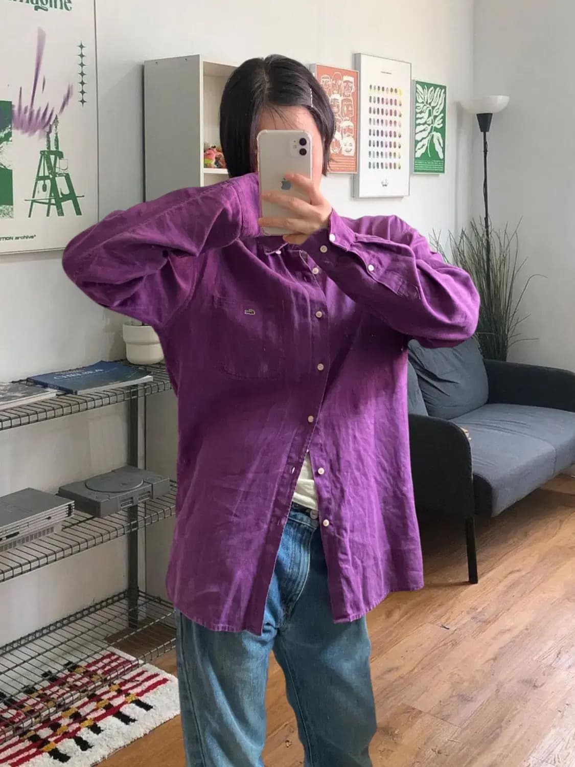 라코스테 린넨 셔츠 (Man L) AB0325 상품이미지1