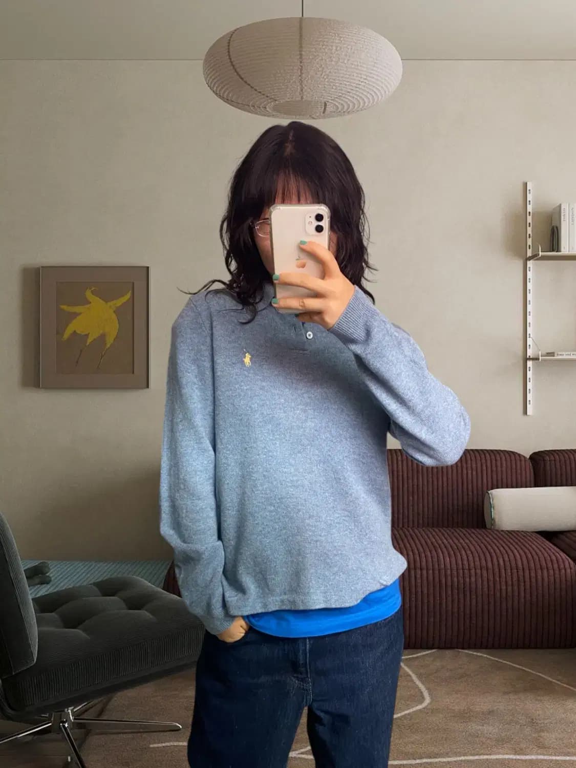 폴로 랄프로렌 카라 니트 티셔츠 (Woman M) AB0340 상품이미지1