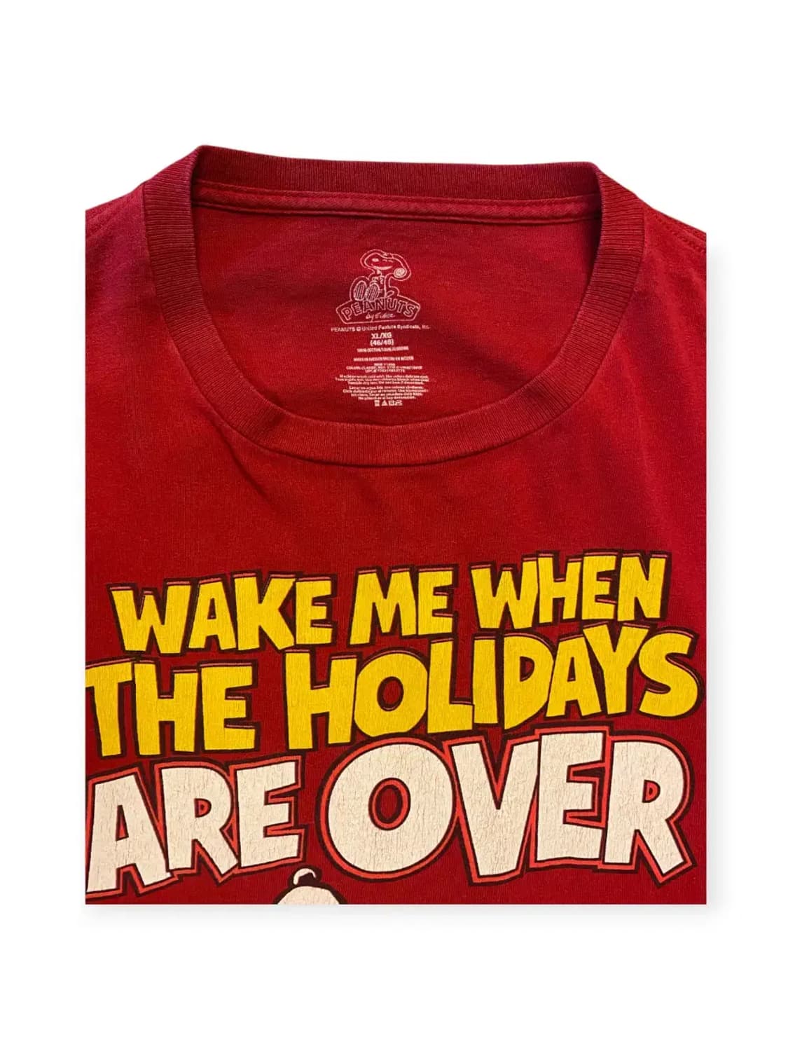 스누피 반팔 티셔츠 (Man XL) AA0282 상품이미지5