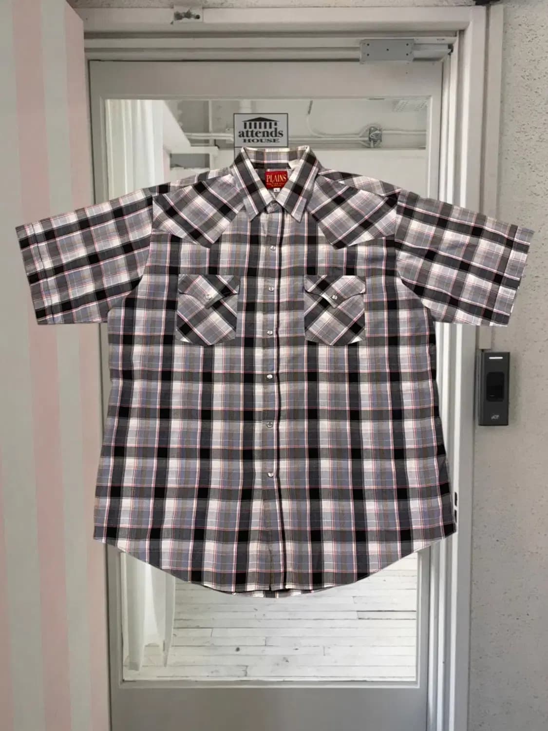 포켓 1/2 체크 셔츠 (Man XL) AA0298 상품이미지1