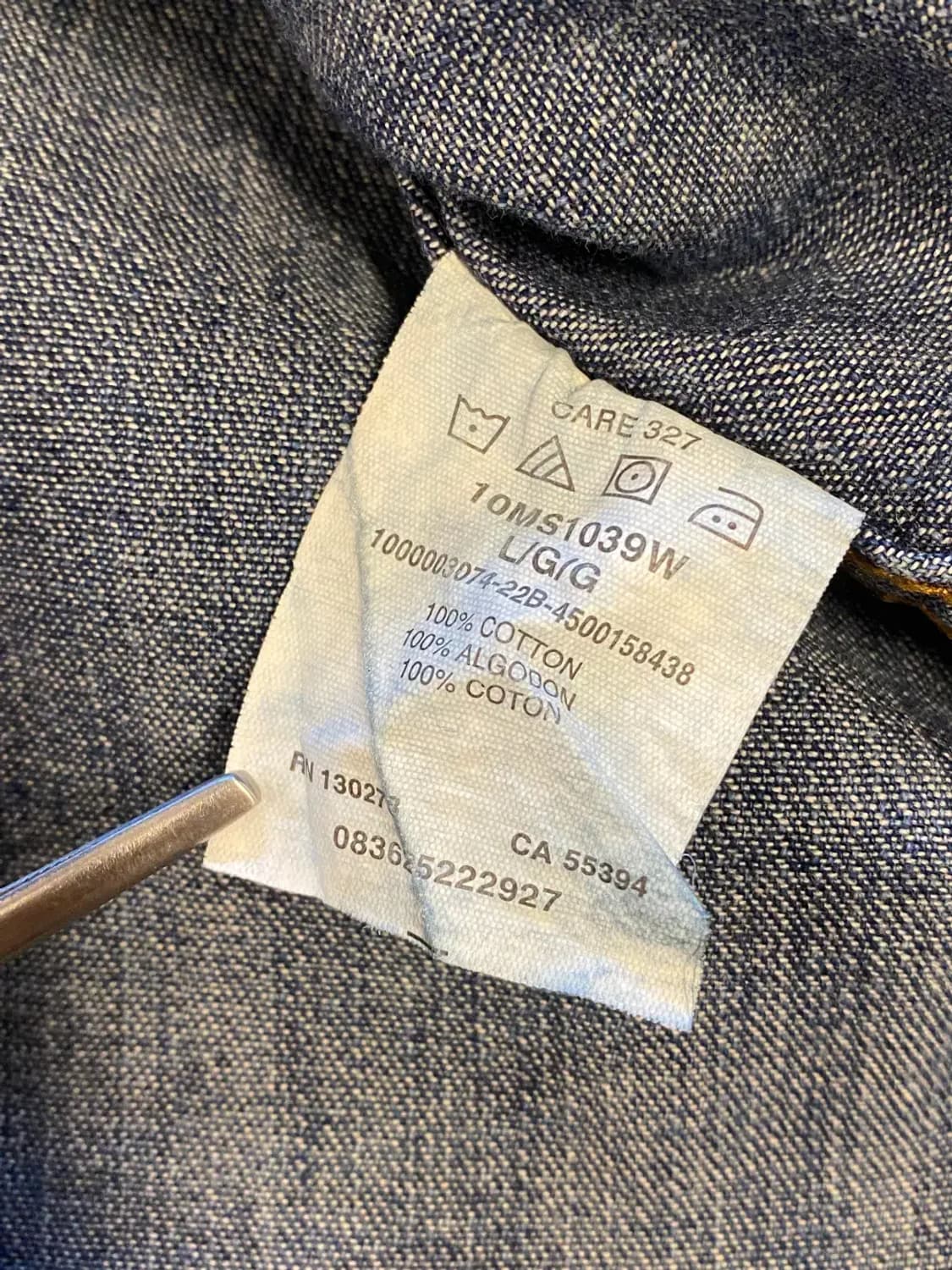 랭글러 데님 셔츠 (Man XL) AA0311 상품이미지10