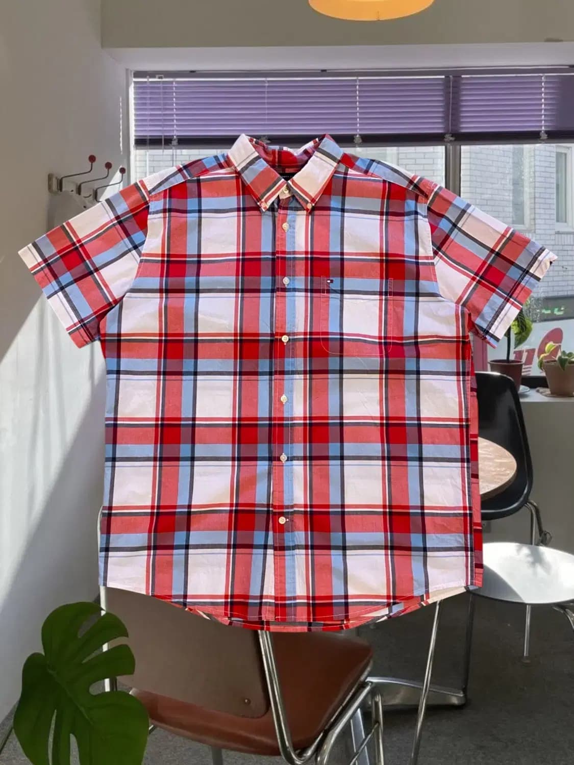 타미 1/2 체크 셔츠 (Man 2XL) AA0310 상품이미지1