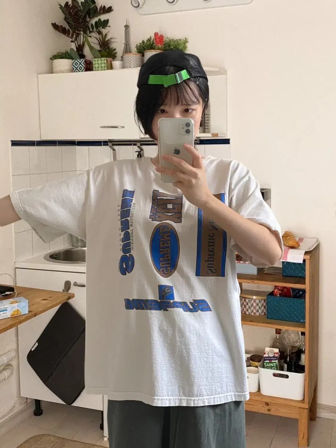 슈프림 1/2 티셔츠 (Man XL) AB0446 상품이미지1