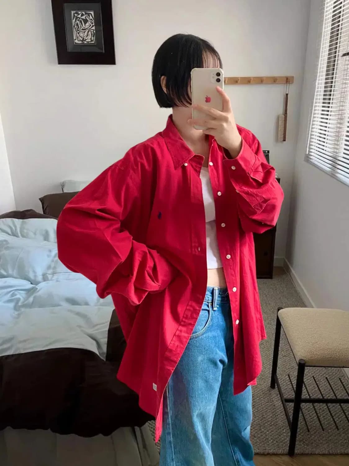 폴로 랄프로렌 솔리드 셔츠 (Man 2XL) AB0463 상품이미지2