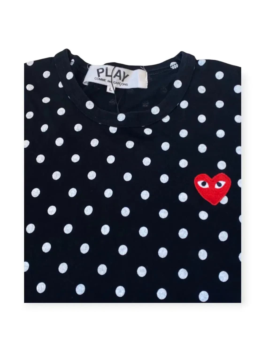 꼼데가르송 도트 긴팔 티셔츠 (Man L ) AB0483 상품이미지6