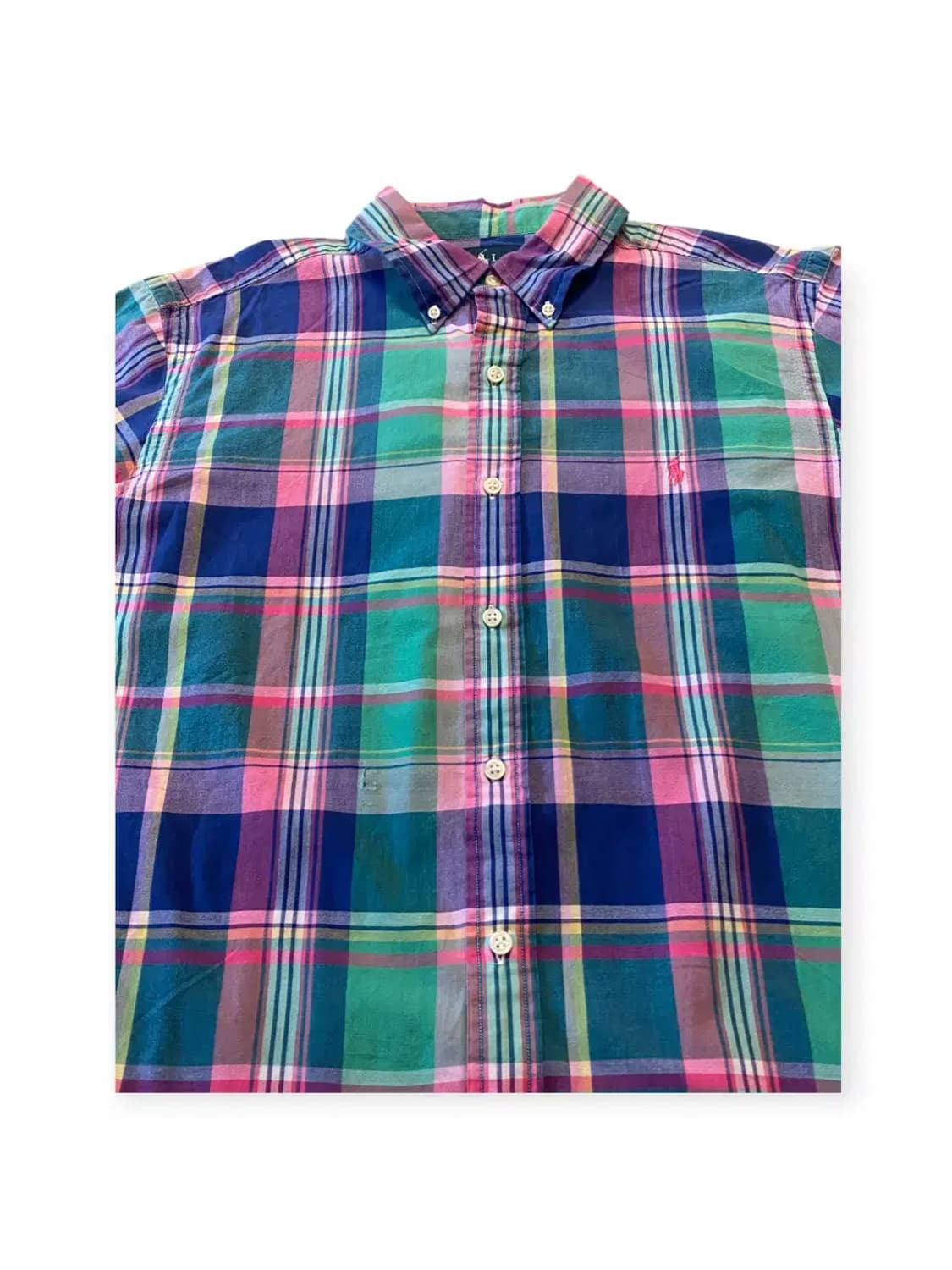 폴로랄프로렌 체크 반팔 셔츠 (Man XL) AA0391 상품이미지4