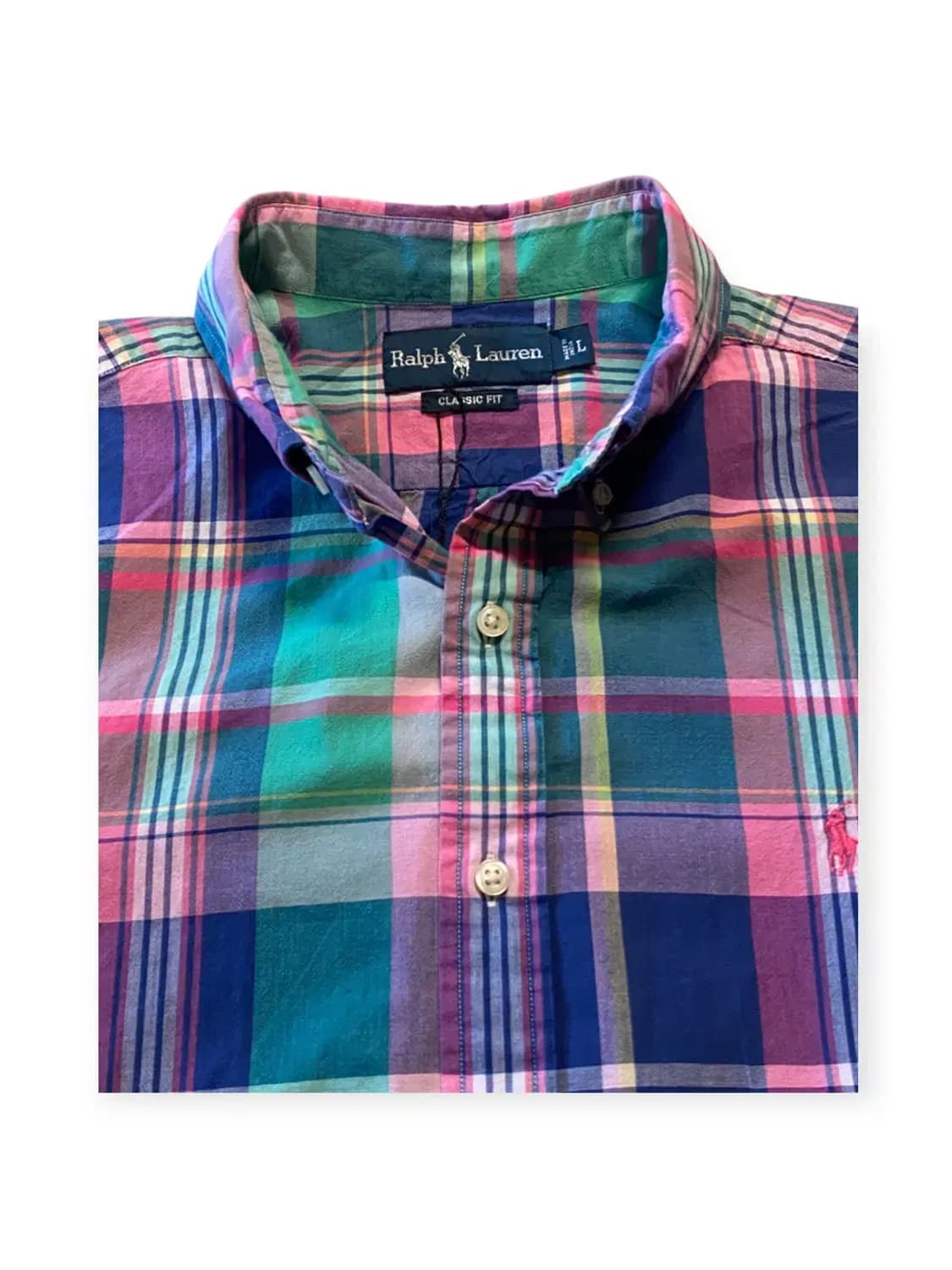 폴로랄프로렌 체크 반팔 셔츠 (Man XL) AA0391 상품이미지5