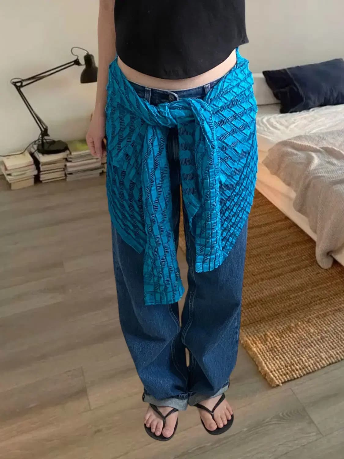 이세이미야케 그물 가디건 (Woman S) AB0539 상품이미지1