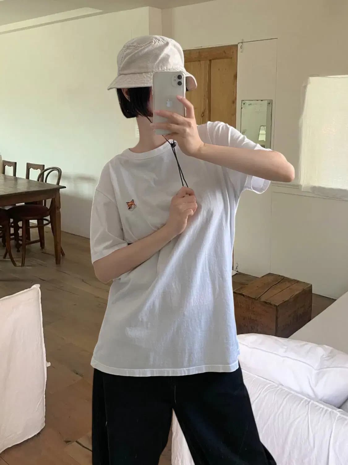 메종 키츠네 1/2 티셔츠 (Man M) AB0555 상품이미지1