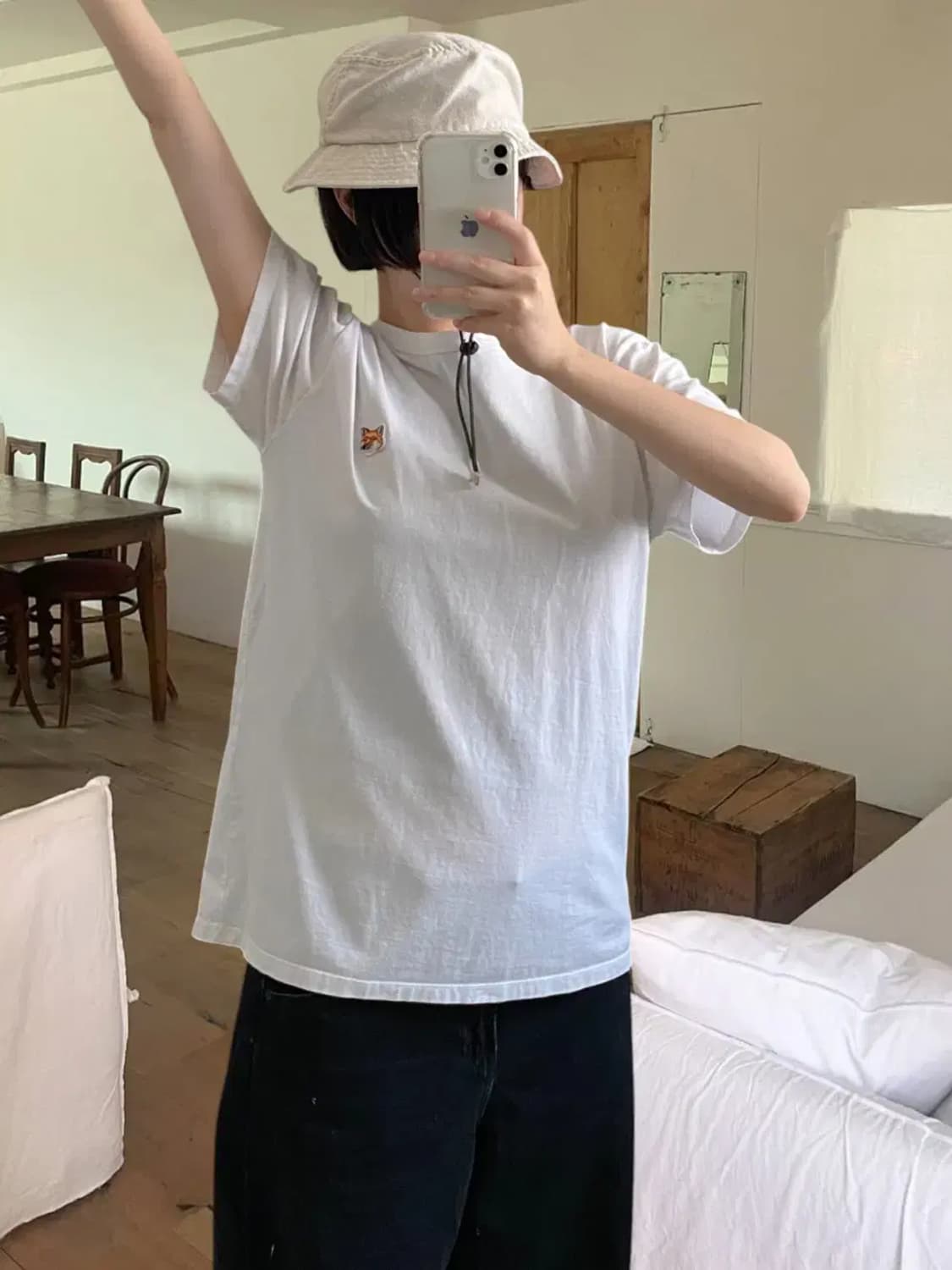 메종 키츠네 1/2 티셔츠 (Man M) AB0555 상품이미지2