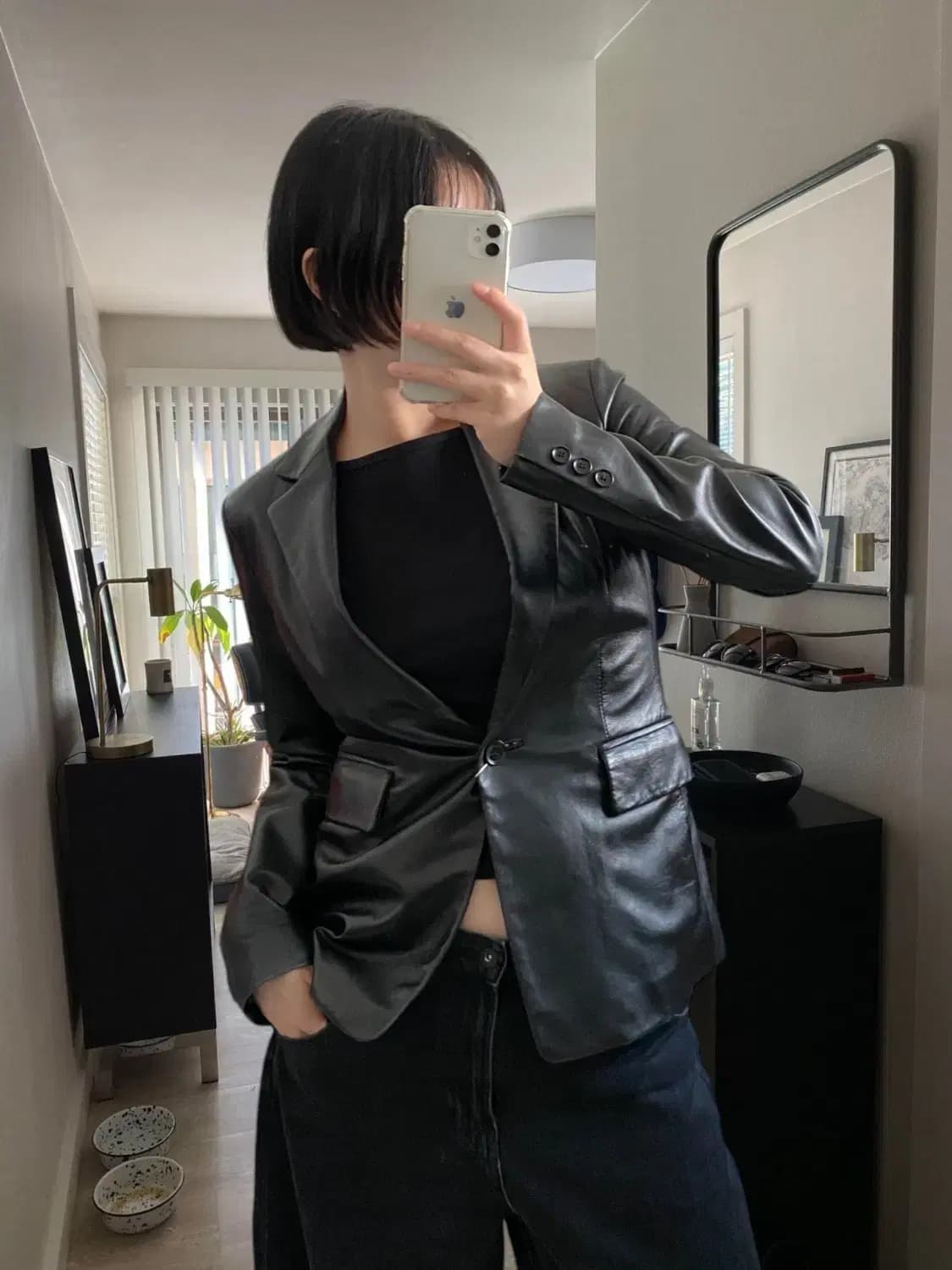 레더 자켓 (Woman XS) AB0553 상품이미지1