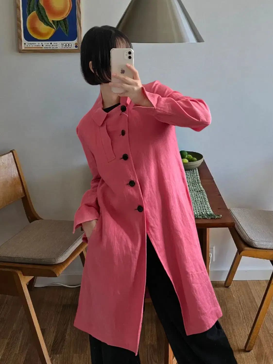 요지야마모토 와이즈 린넨 코트 (Woman L) AB0548 상품이미지1