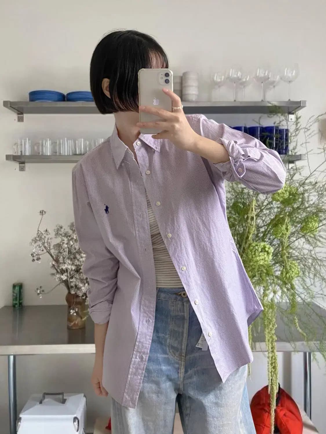 폴로 랄프로렌 체크 셔츠 (Man M) AB0569 상품이미지1