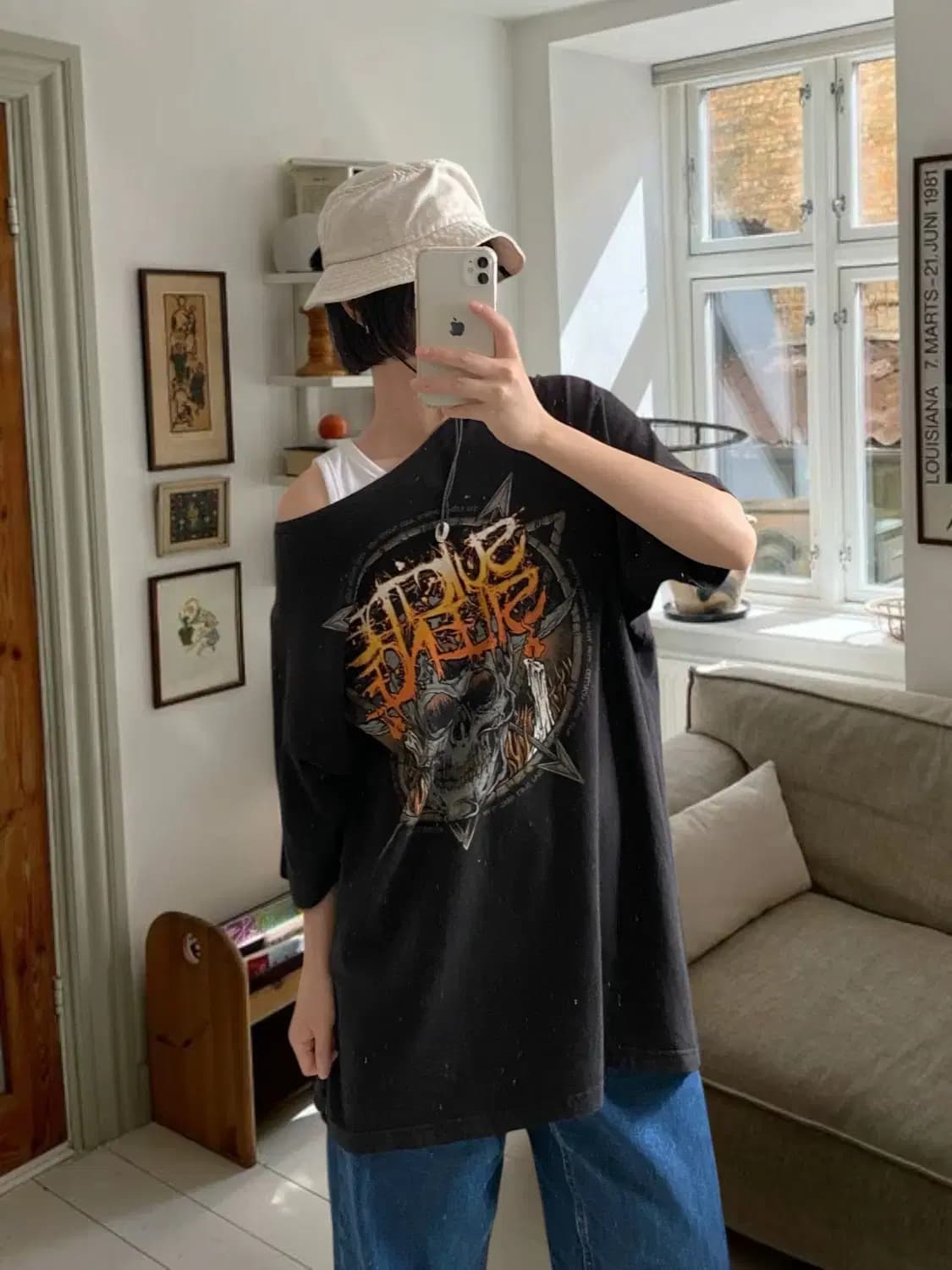 빈티지 프린팅 반팔 티셔츠 (Man XL) AB0578 상품이미지1