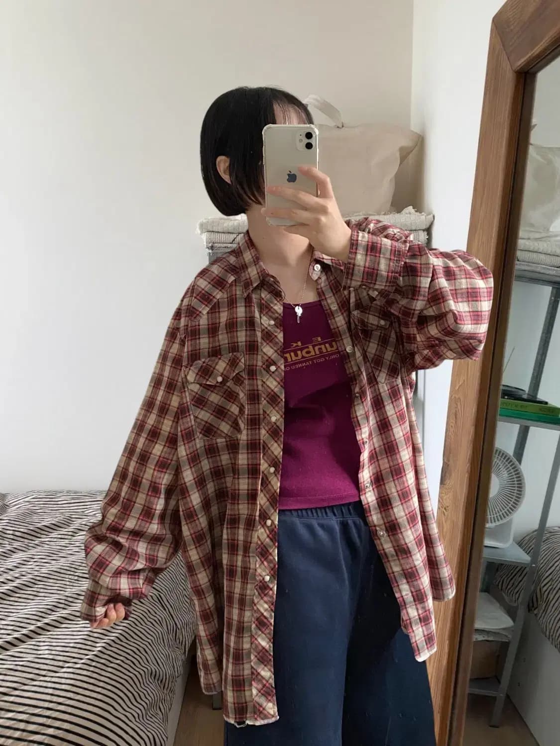 랭글러 체크 포켓 셔츠 (Man 2XL) AB0592 상품이미지1