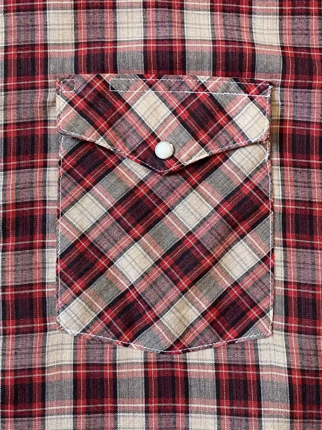 랭글러 체크 포켓 셔츠 (Man 2XL) AB0592 상품이미지7