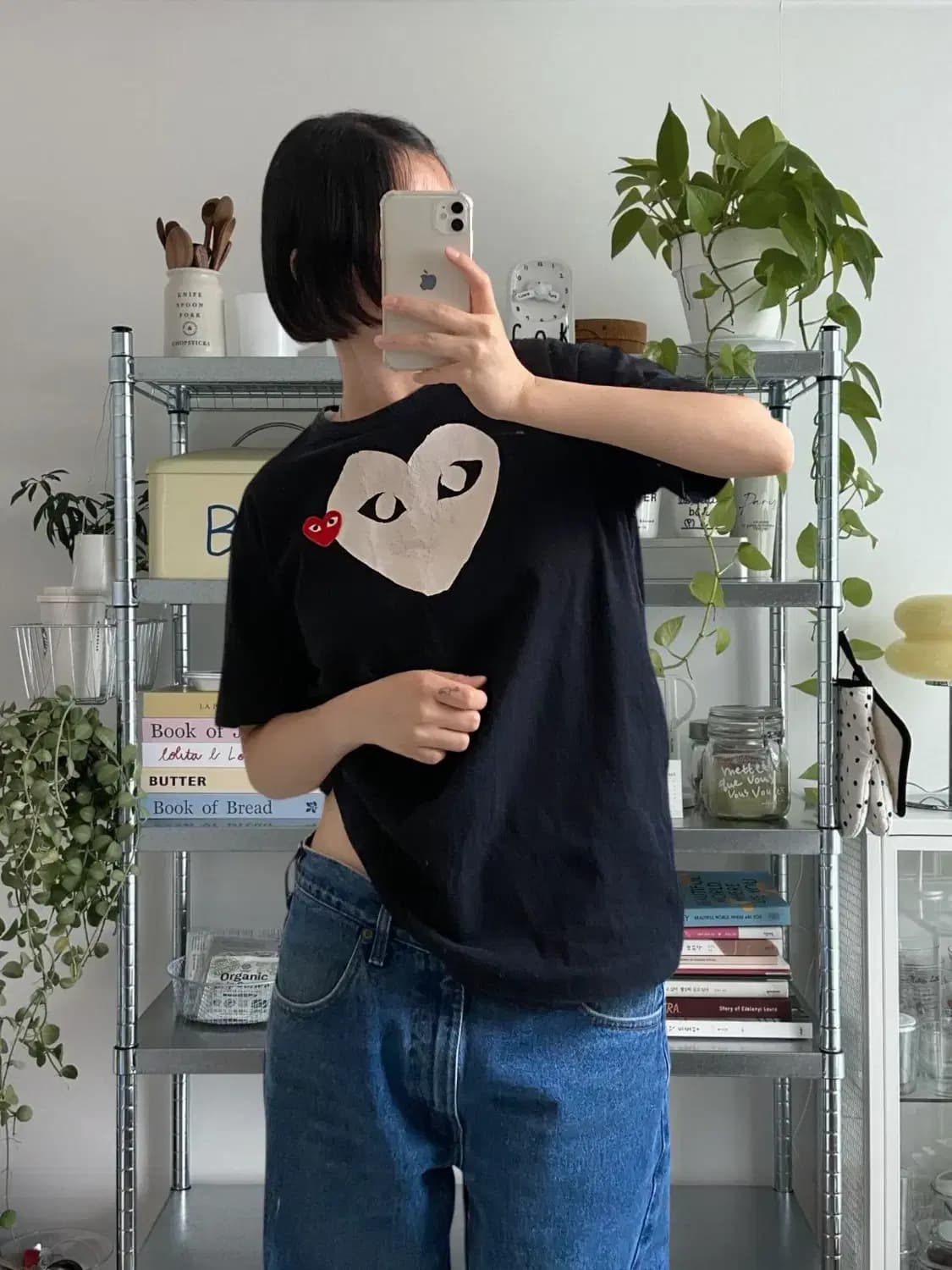 꼼데가르송 1/2 티셔츠 (Woman L) AB0627 상품이미지1