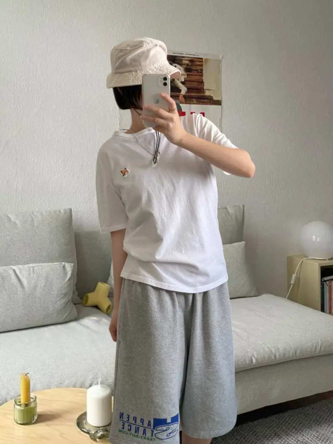 메종 키츠네 1/2 티셔츠 (Man M) AB0634 상품이미지1