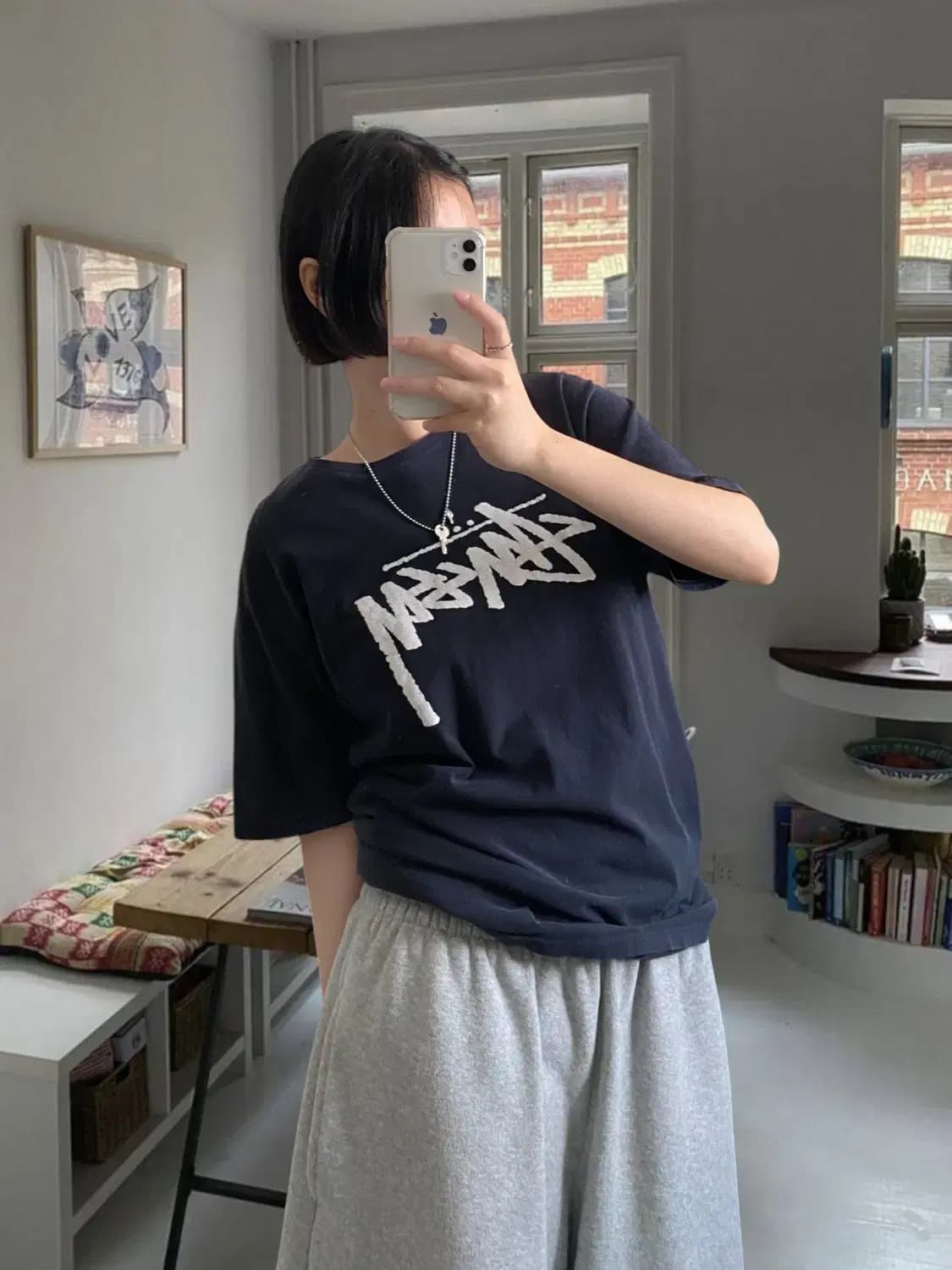 스투시 1/2 티셔츠 (Man M) AB0633 상품이미지1